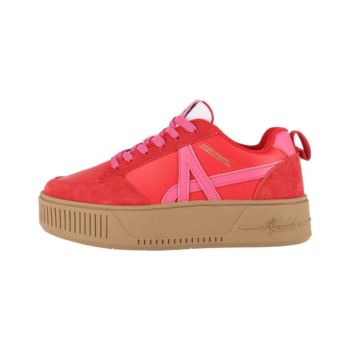 Zapatillas Mujer Cloud Walk Platform 334 Alphabet Rojas-1
