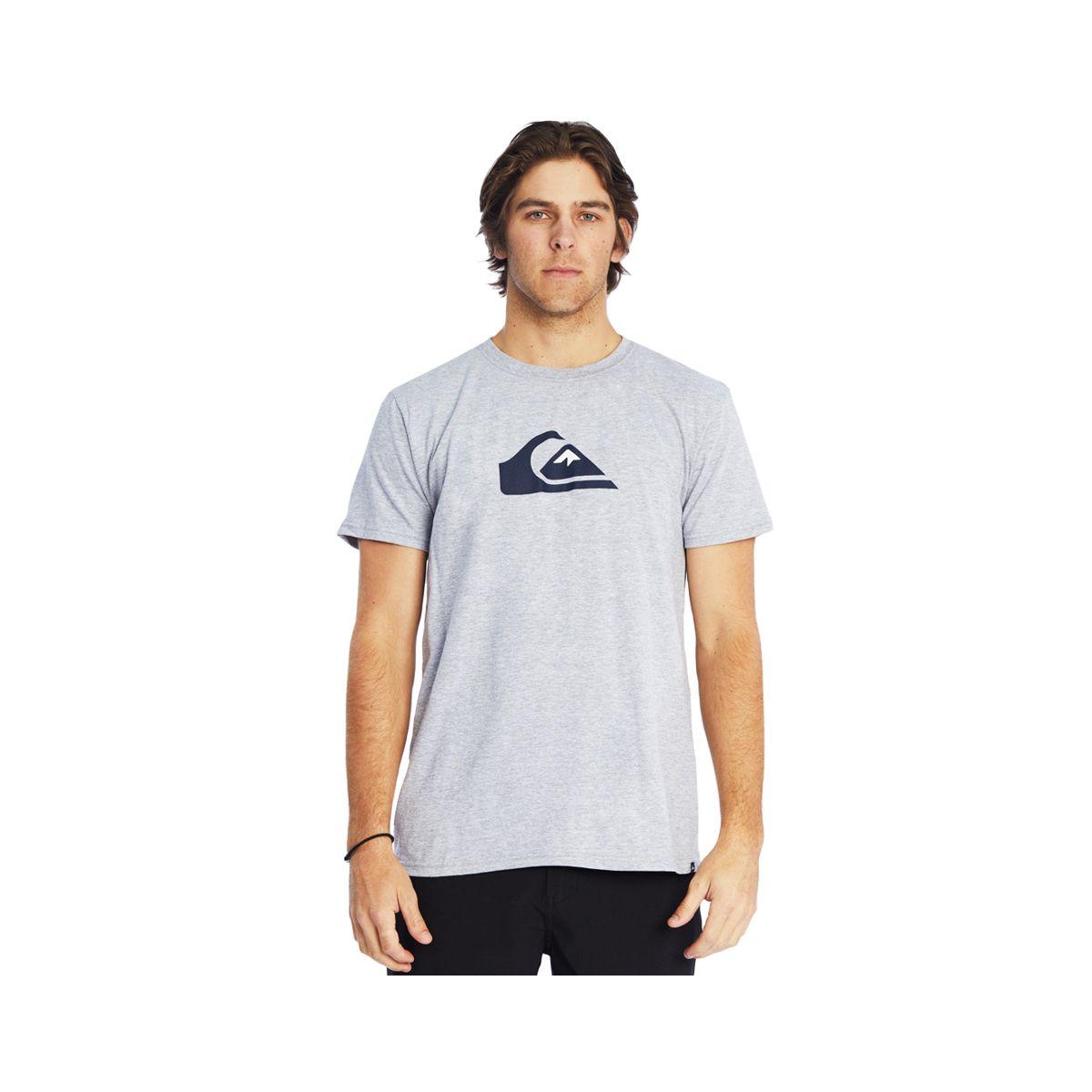 Polera Quiksilver Comp Logo Hombre Athletic Heather-0