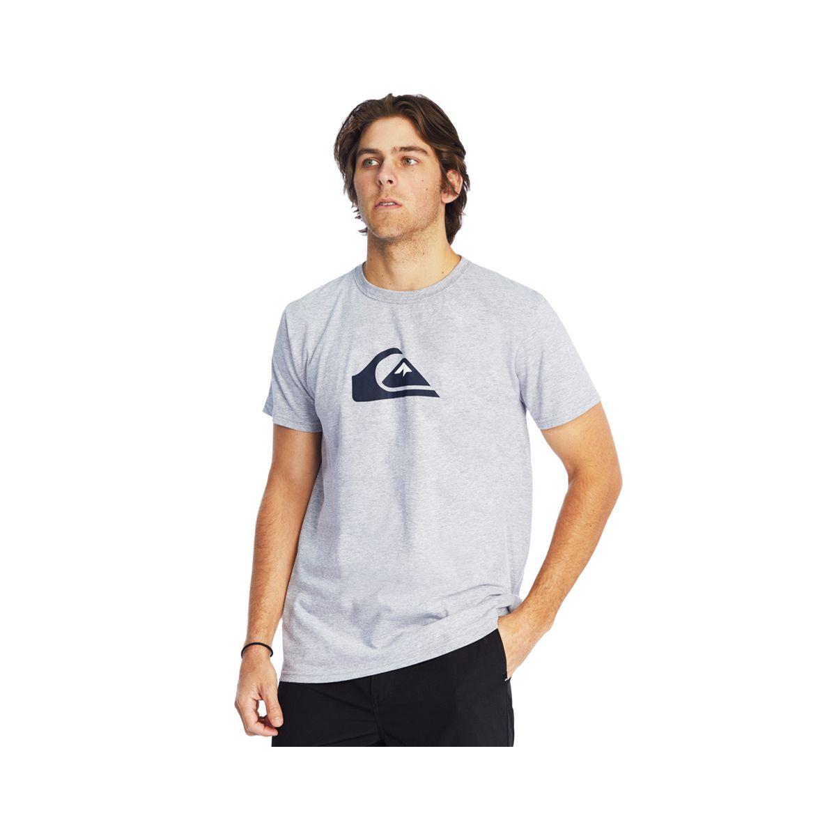Polera Quiksilver Comp Logo Hombre Athletic Heather-1