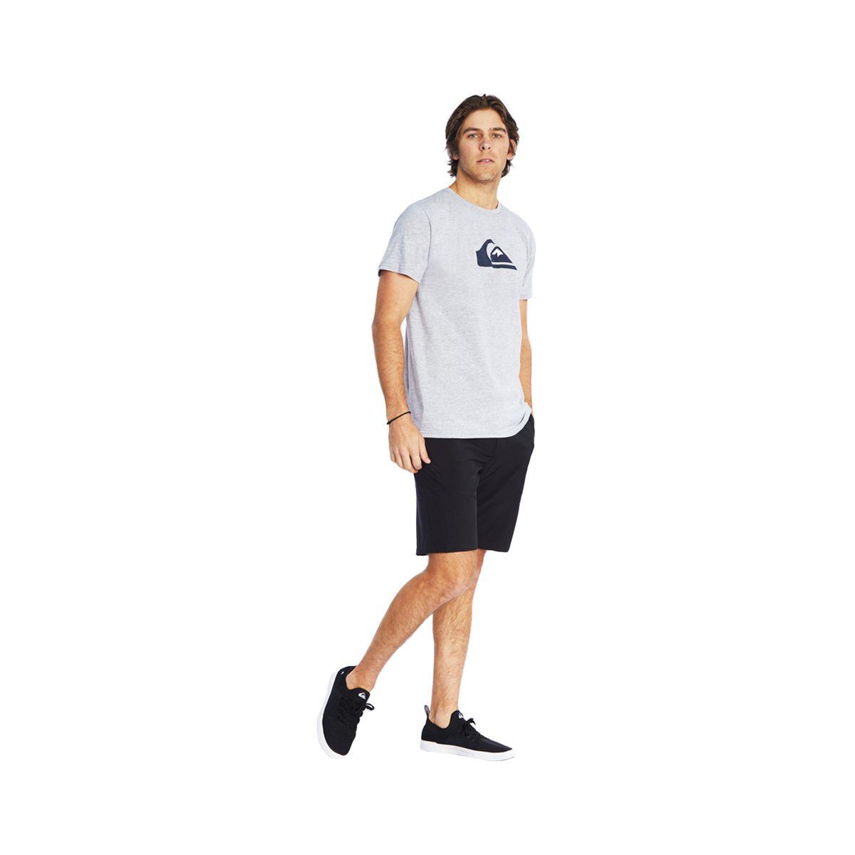 Polera Quiksilver Comp Logo Hombre Athletic Heather-3