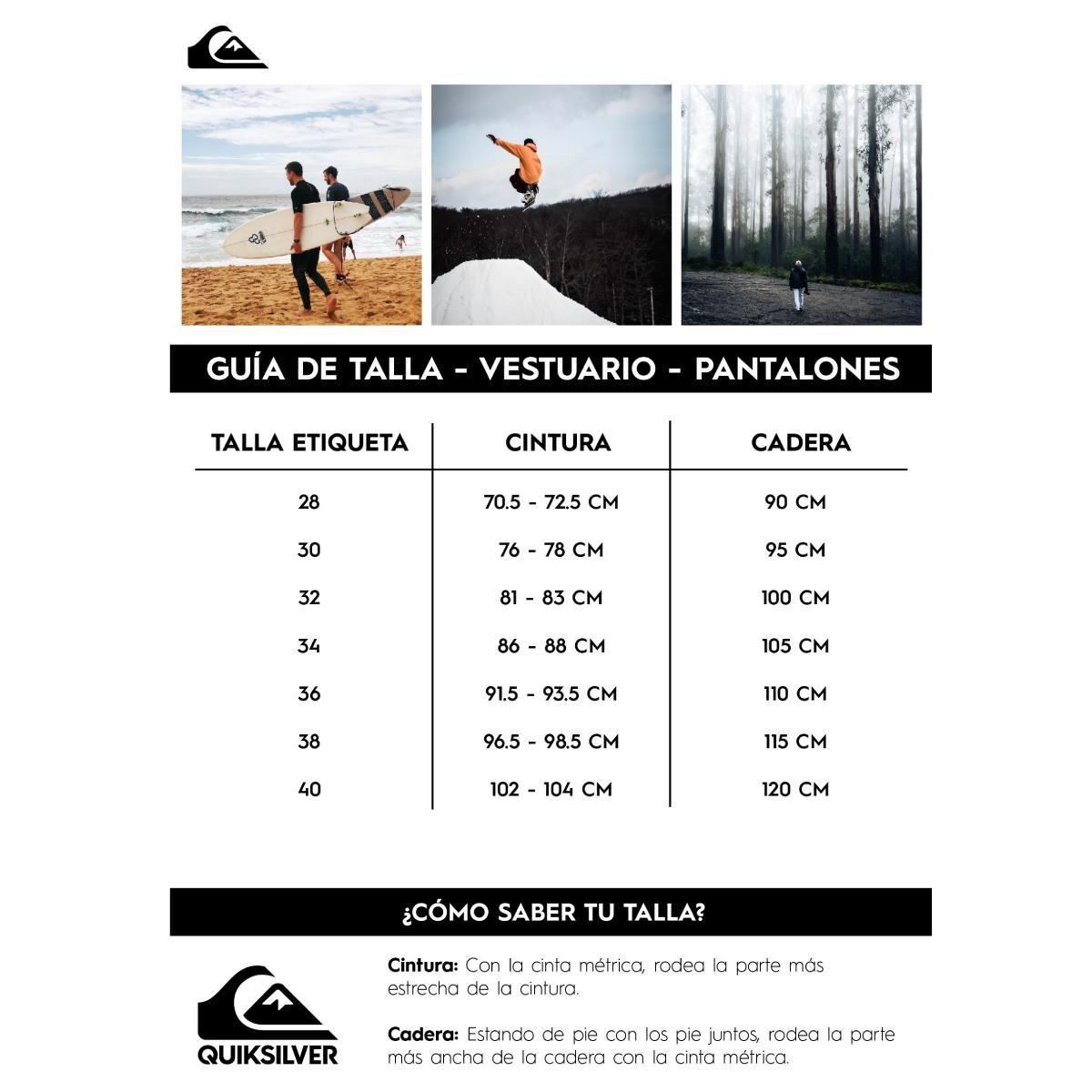 Pantalón Quiksilver Basic I Hombre Negro-5