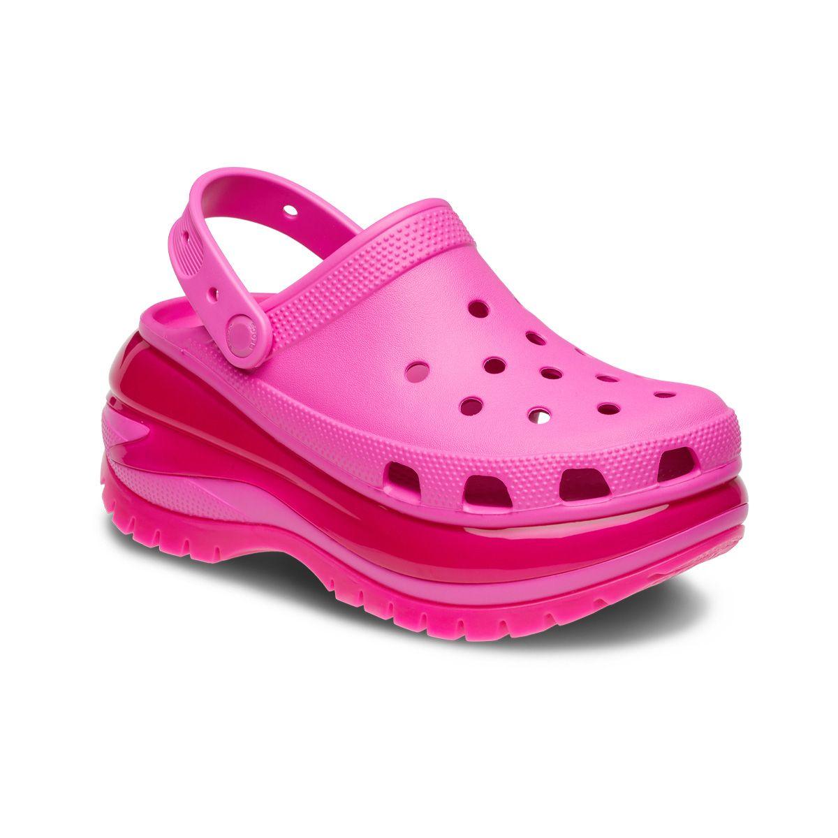 Zueco Crocs Mega Crush Clog Mujer Rosado-0