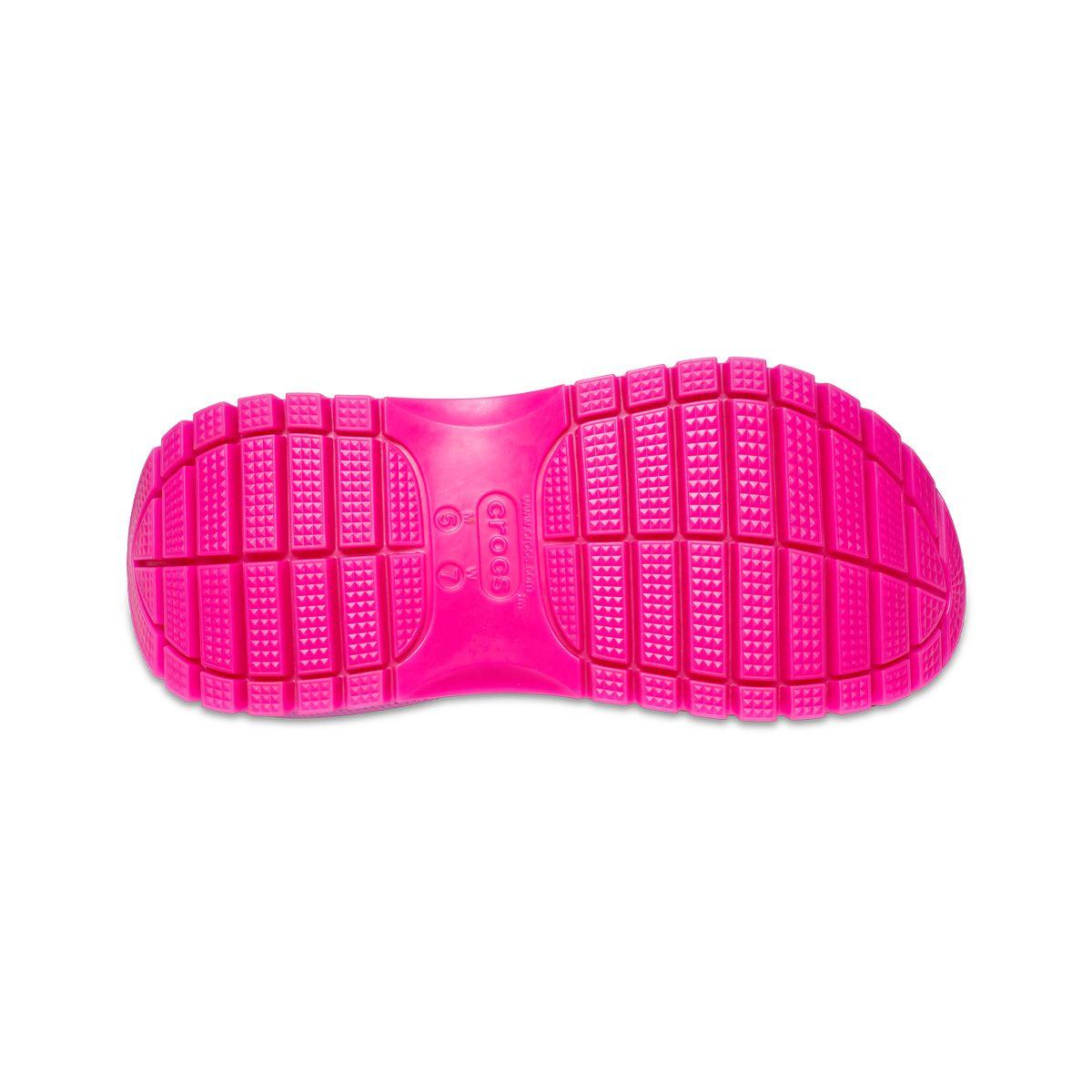 Zueco Crocs Mega Crush Clog Mujer Rosado-3
