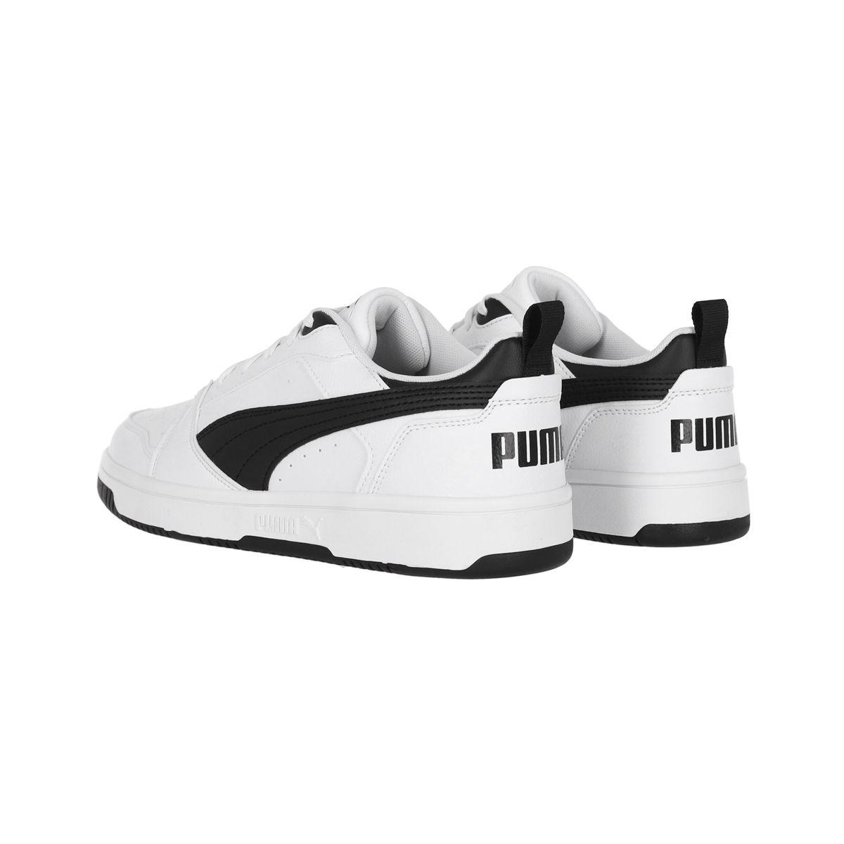 Zapatilla Puma Rebound v6 Low Hombre White/Black-3
