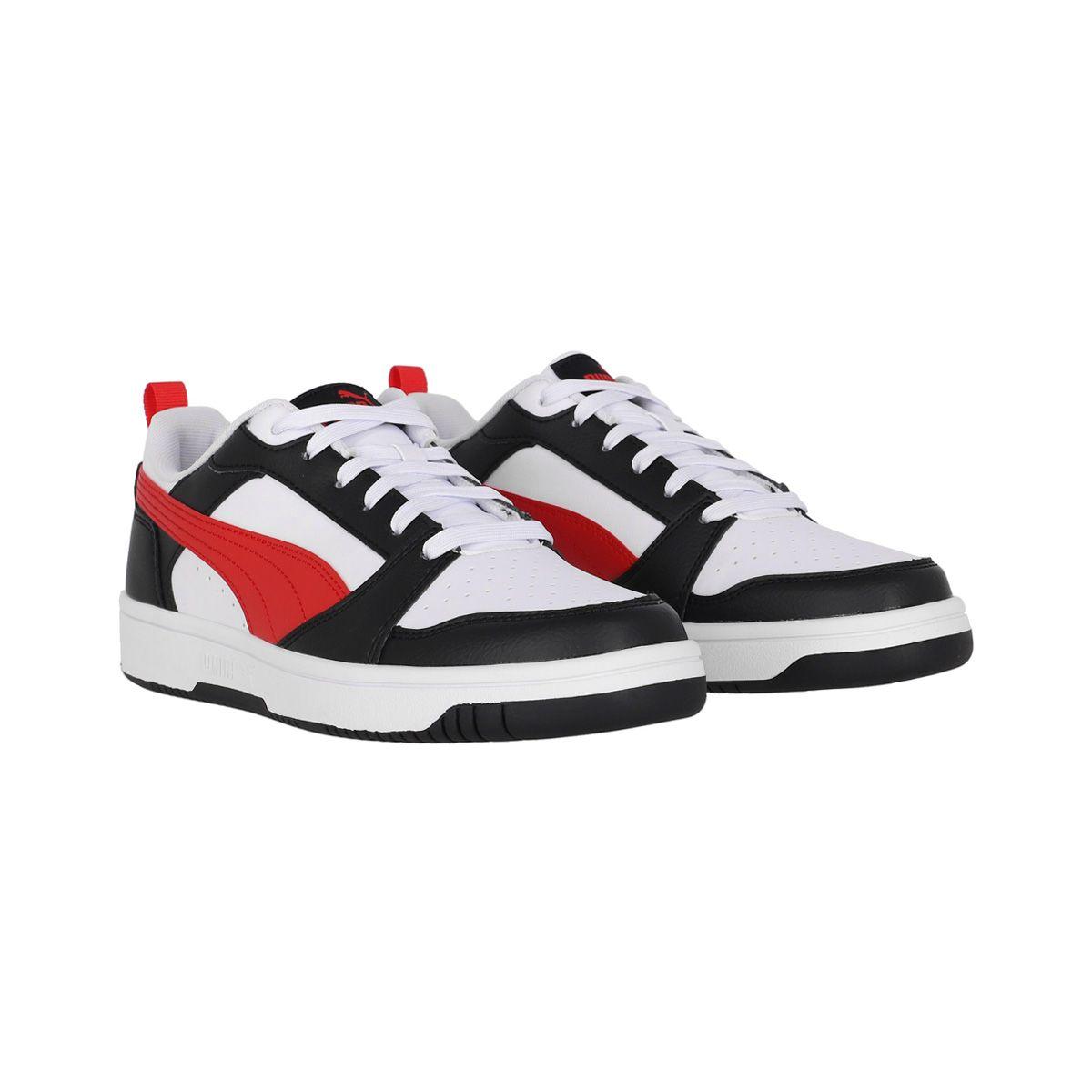 Zapatilla Puma Rebound v6 Low Hombre White/ Red/Black-2
