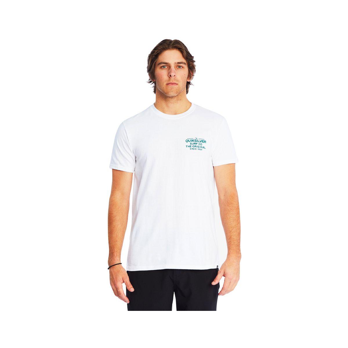Polera Quiksilver Feeding Line Hombre White-0