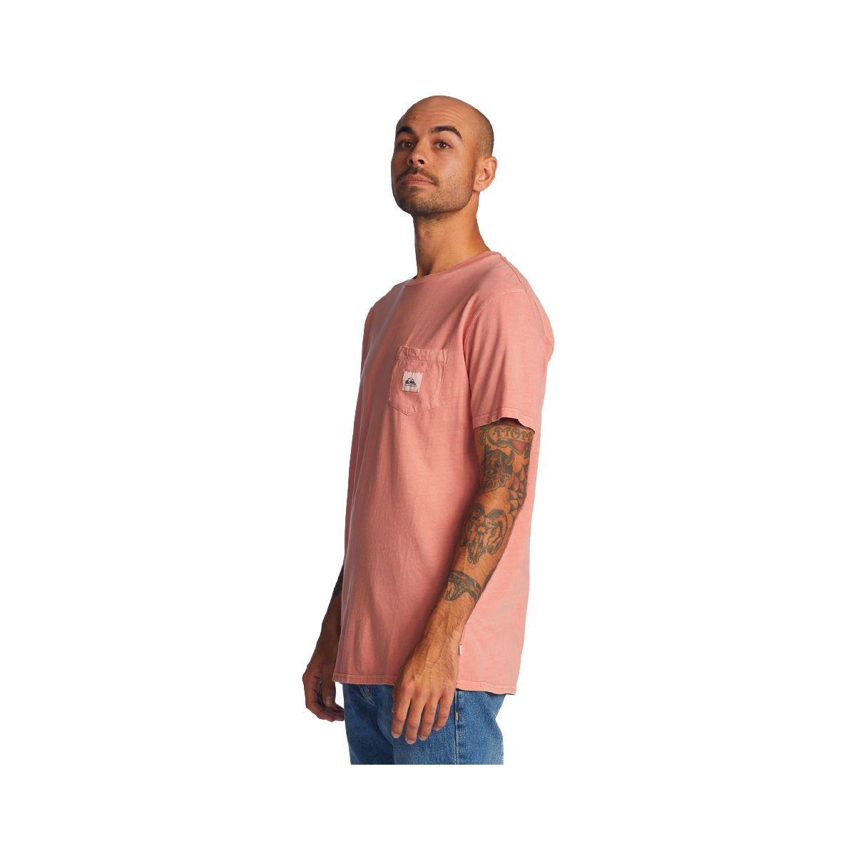Polera  Quiksilver Sub Mission Pocket Hombre Naranjo-1