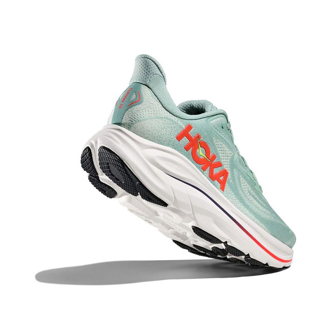Zapatilla Hoka Clifton 10 Hombre Sage / Neon Flame-3