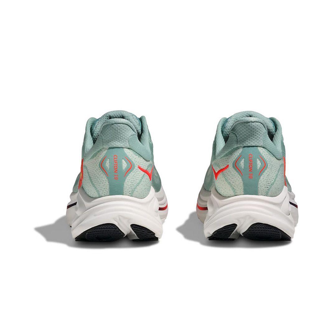 Zapatilla Hoka Clifton 10 Hombre Sage / Neon Flame-4