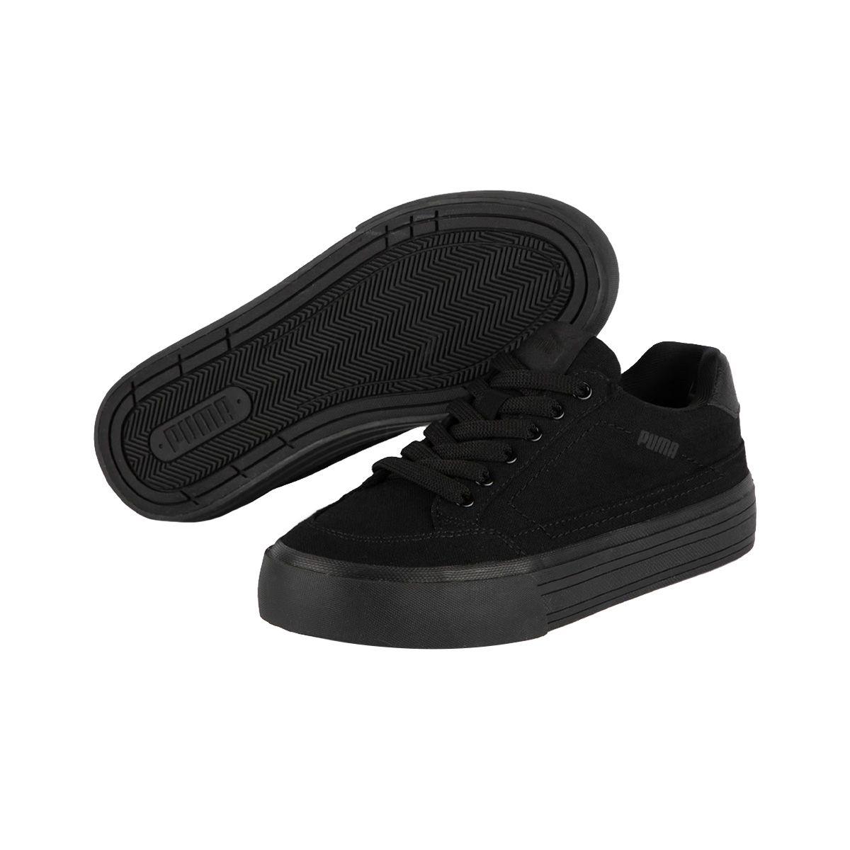 Zapatillas Urbanas Joven Court Classic Vulc Puma Negras-2