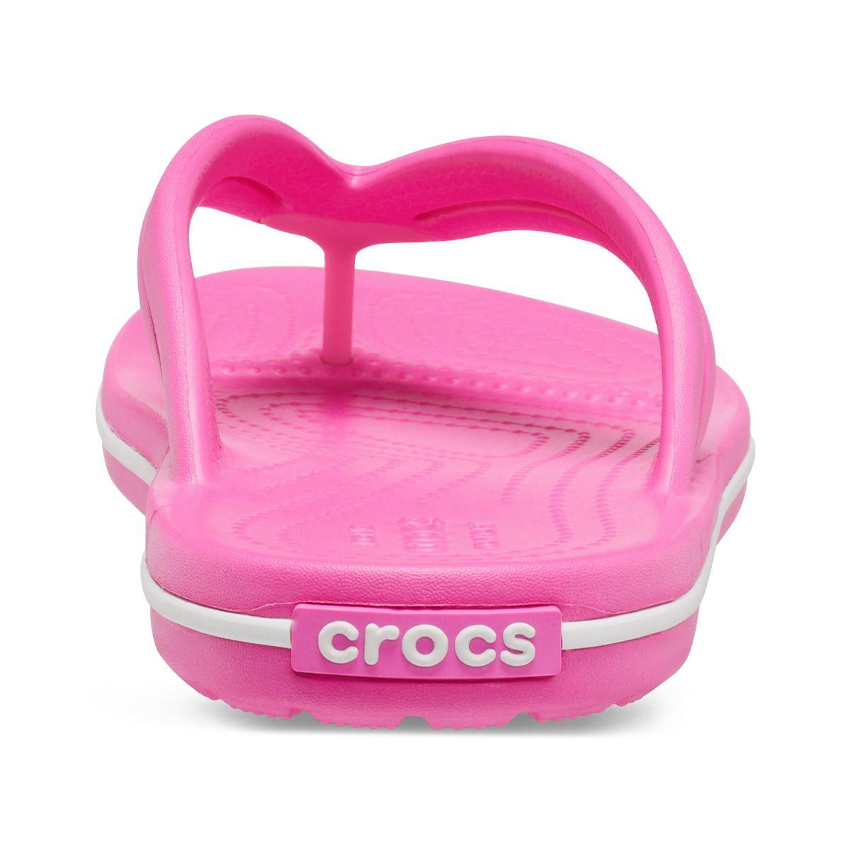 Sandalia Crocs Crocband Flip Mujer Electric Pink-4