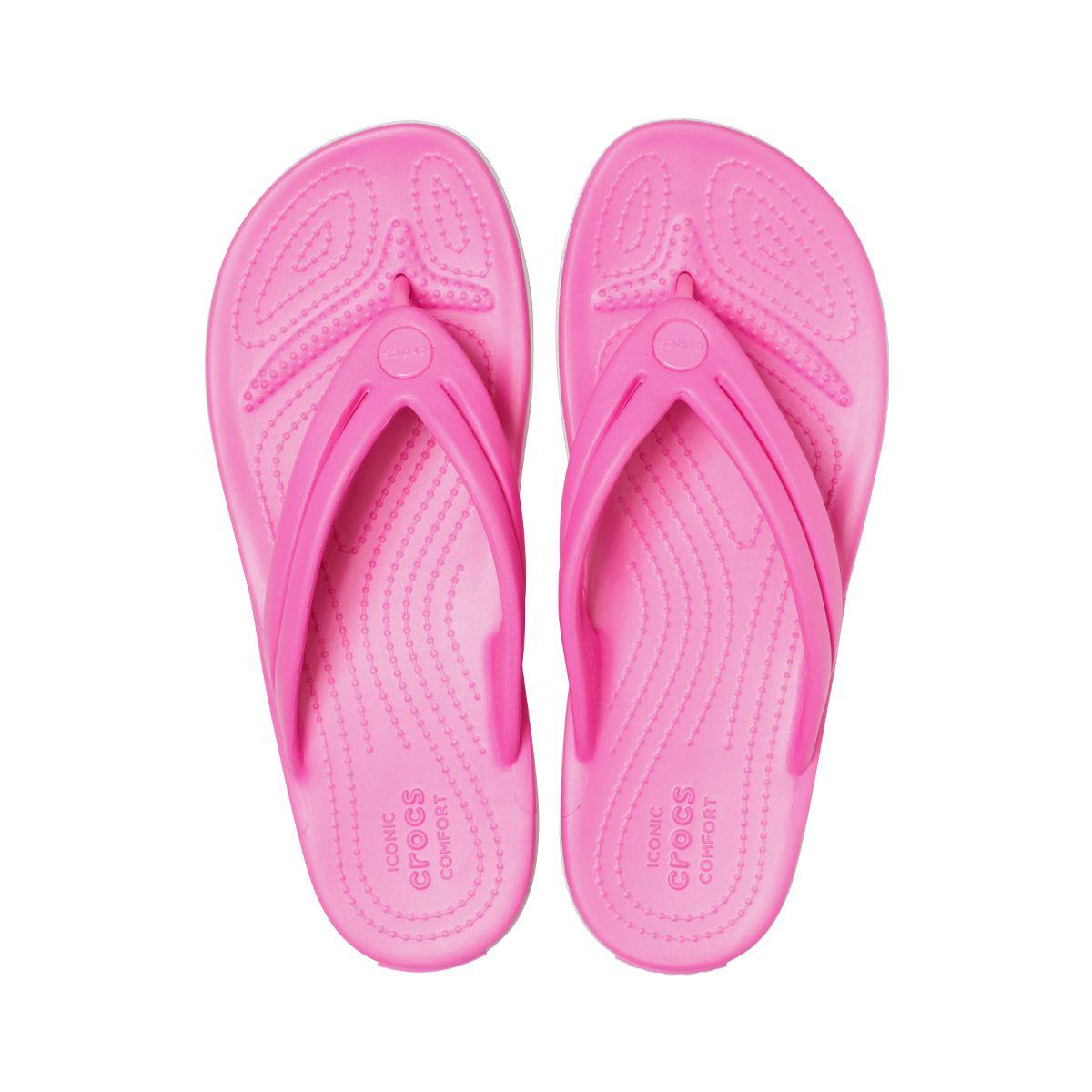 Sandalia Crocs Crocband Flip Mujer Electric Pink-5