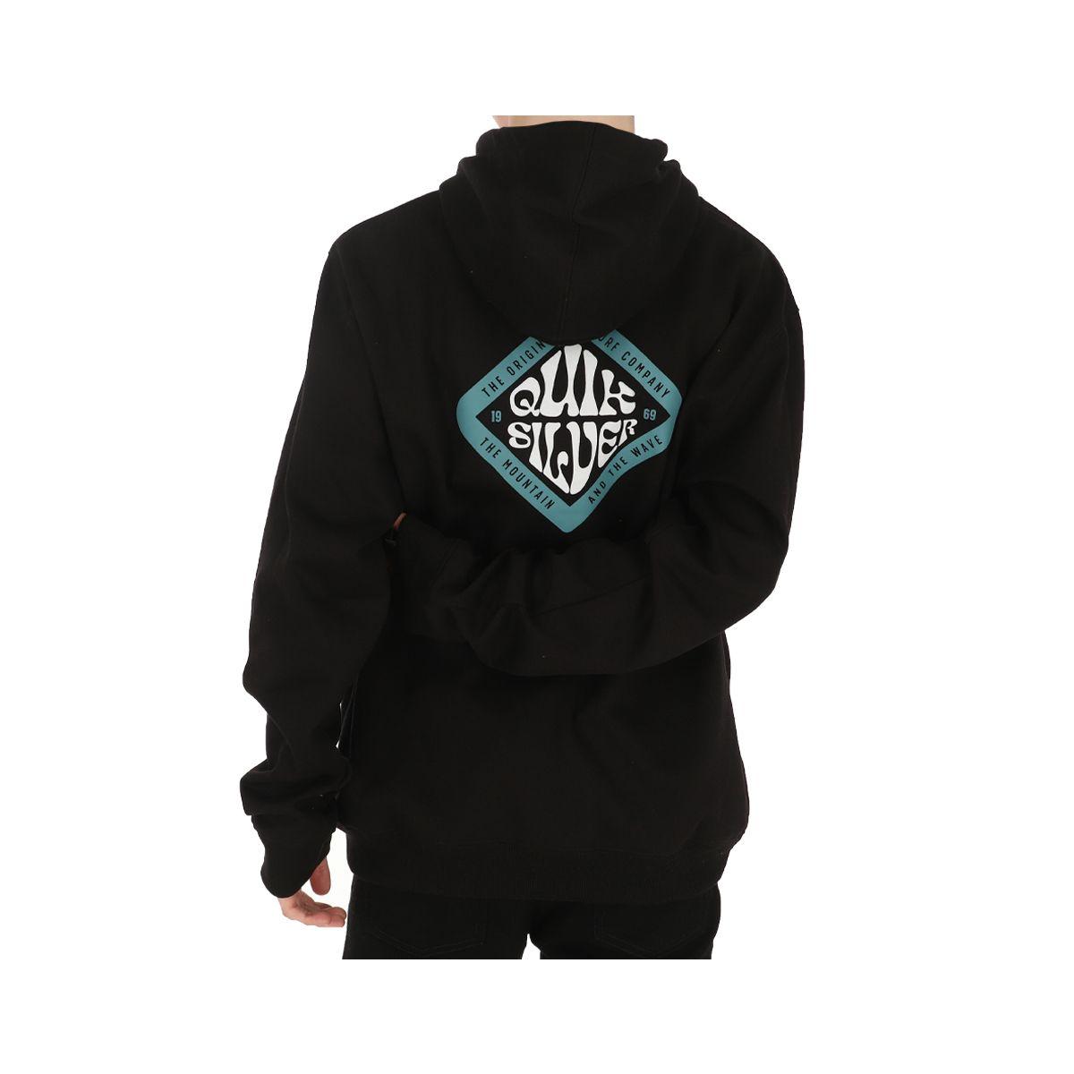 Poleron  Quiksilver Basic 2 Hombre Black-2