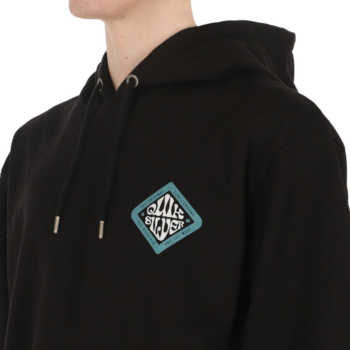 Poleron  Quiksilver Basic 2 Hombre Black-3