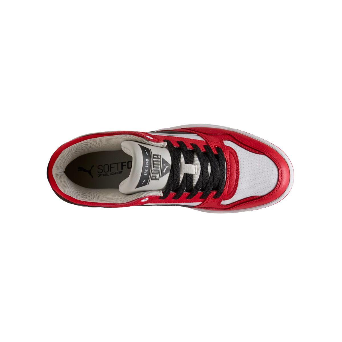 Zapatillas Hombre Rebound Retro Puma Rojas/Negras/Blancas-4