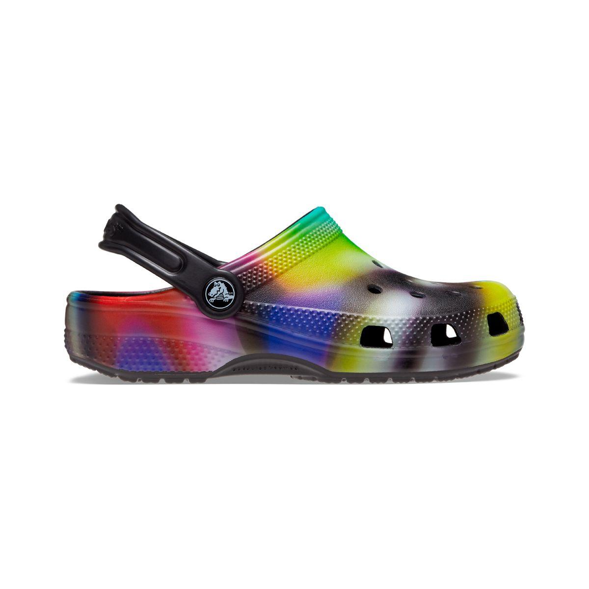 Zueco Crocs Classic Solarized Niño Black/Multi-1