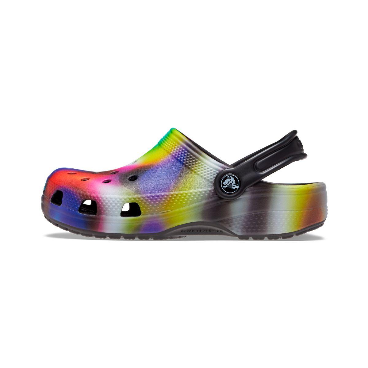 Zueco Crocs Classic Solarized Niño Black/Multi-2