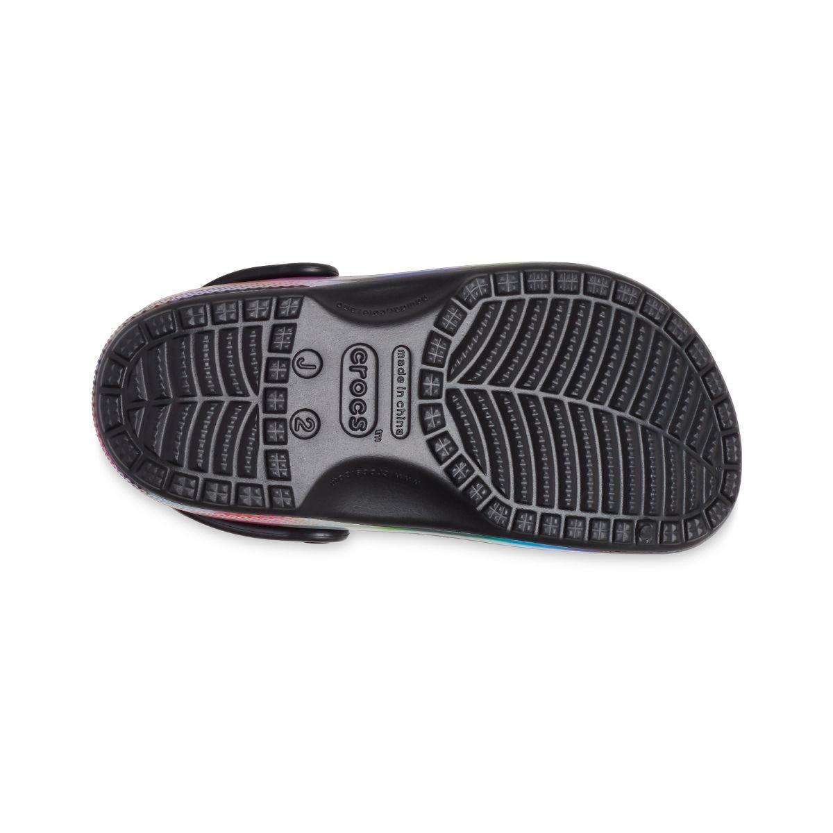 Zueco Crocs Classic Solarized Niño Black/Multi-3