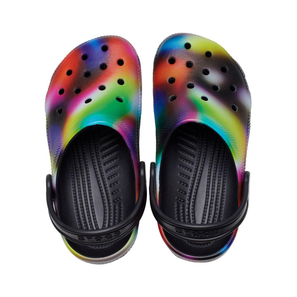 Zueco Crocs Classic Solarized Niño Black/Multi-5