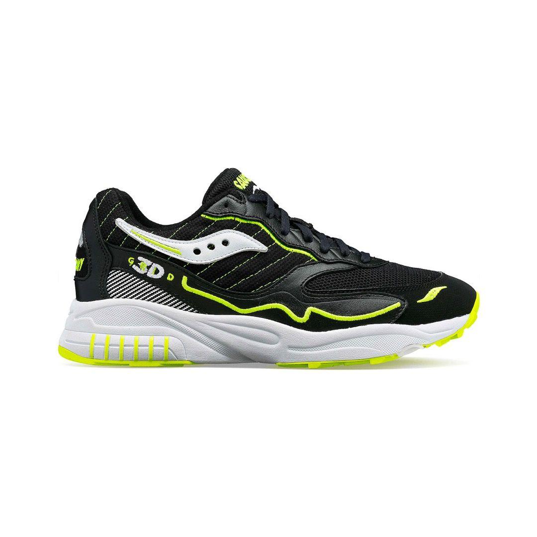 Zapatilla Saucony 3D Grid Hurricane Hombre Black/White-1