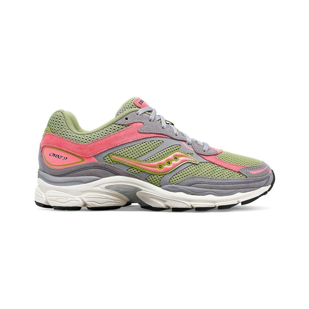 Zapatilla Saucony Progrid Omni 9 Hombre Grey/Green-1