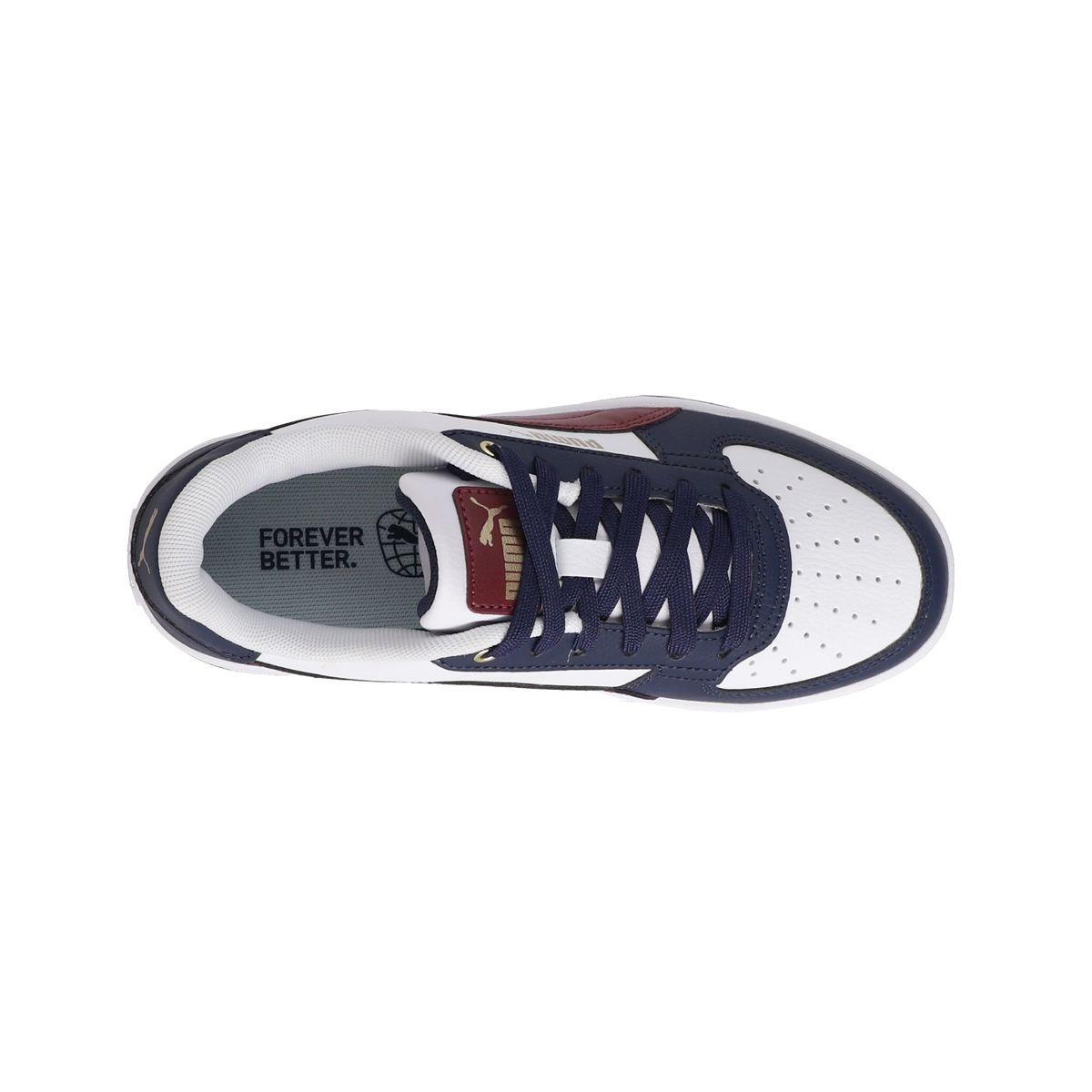 Zapatilla Puma Caven 2.0 Joven Blancas/Azules/Burdeo-4