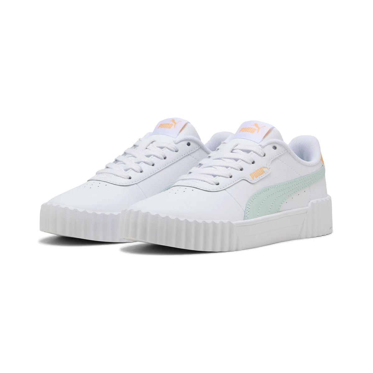 Zapatillas Joven Carina 3.0 Puma Blancas/Turquesa-2