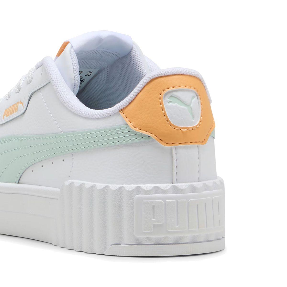 Zapatillas Joven Carina 3.0 Puma Blancas/Turquesa-3