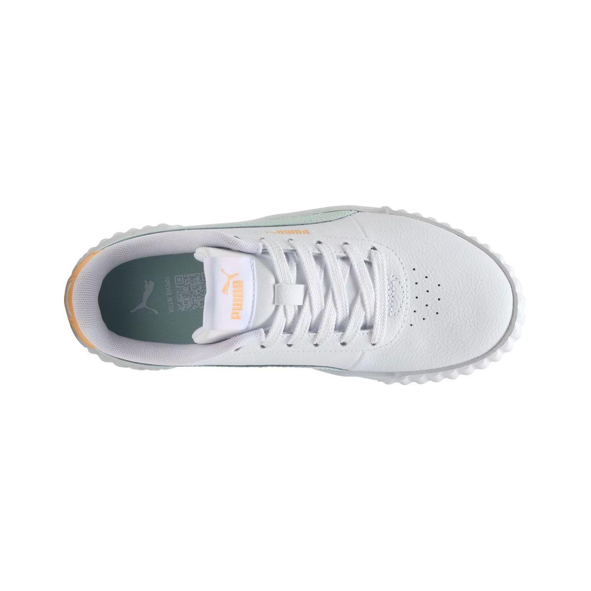 Zapatillas Joven Carina 3.0 Puma Blancas/Turquesa-4