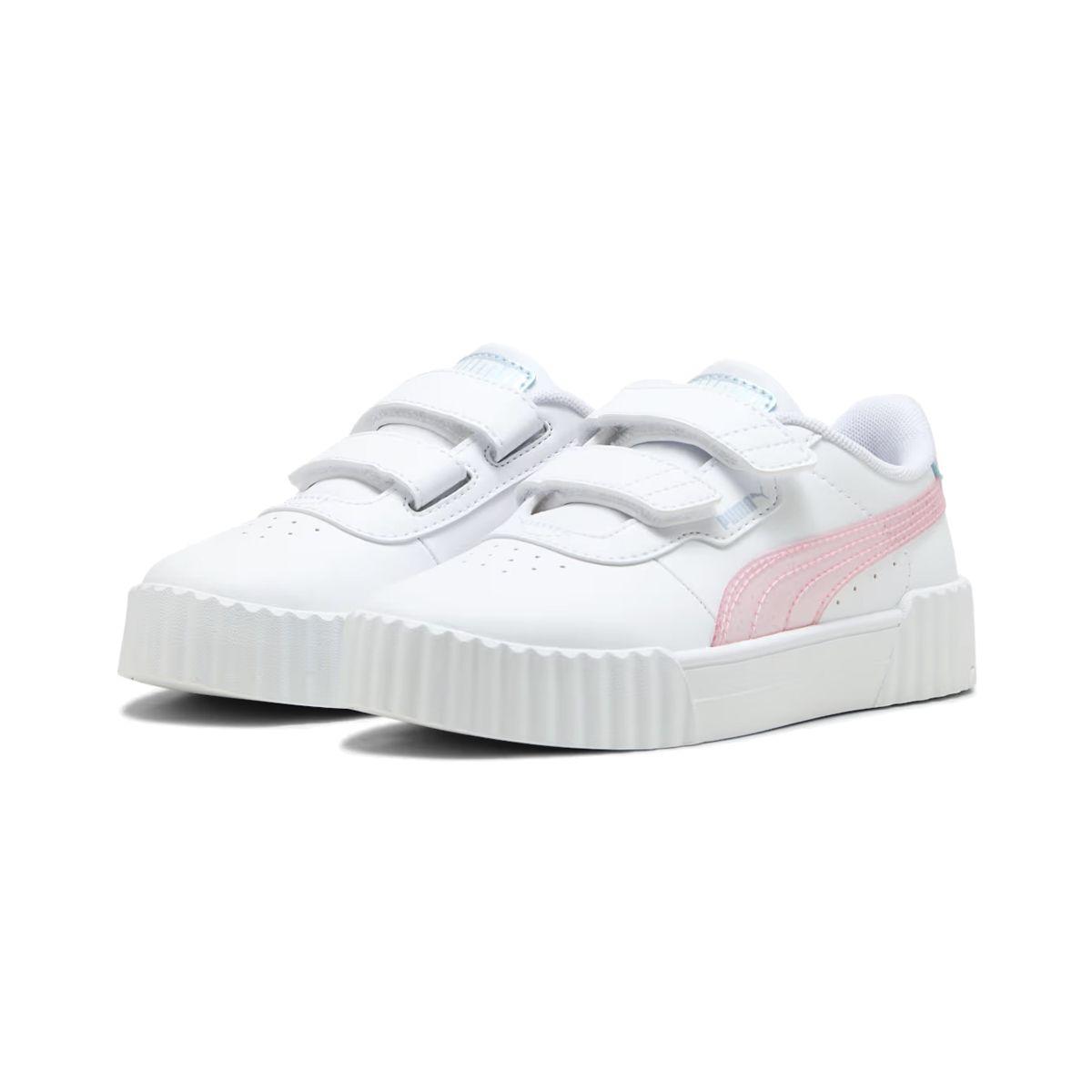 Zapatillas Niños Carina 3.0 Puma Blurry Dreams Blancas-2