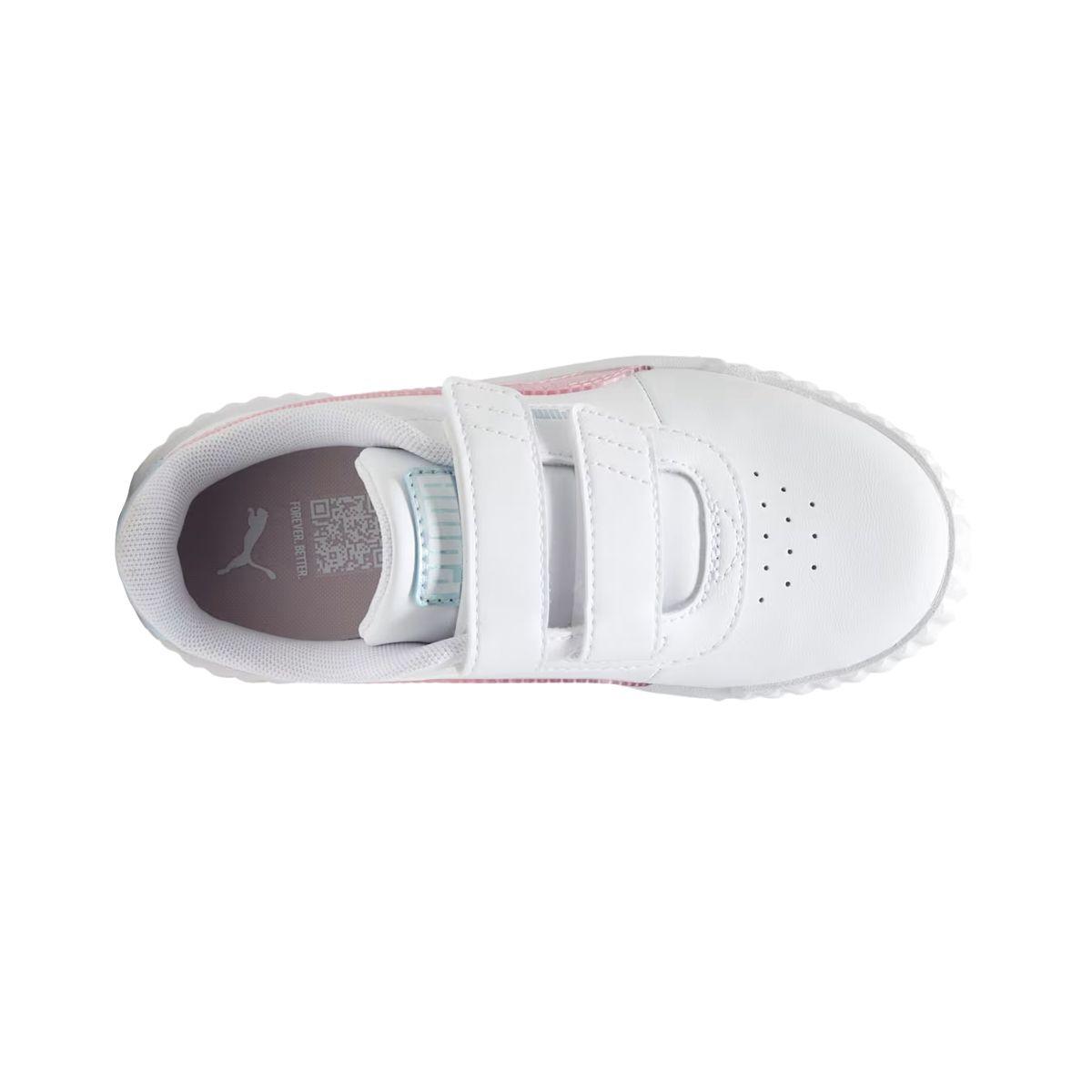 Zapatillas Niños Carina 3.0 Puma Blurry Dreams Blancas-4