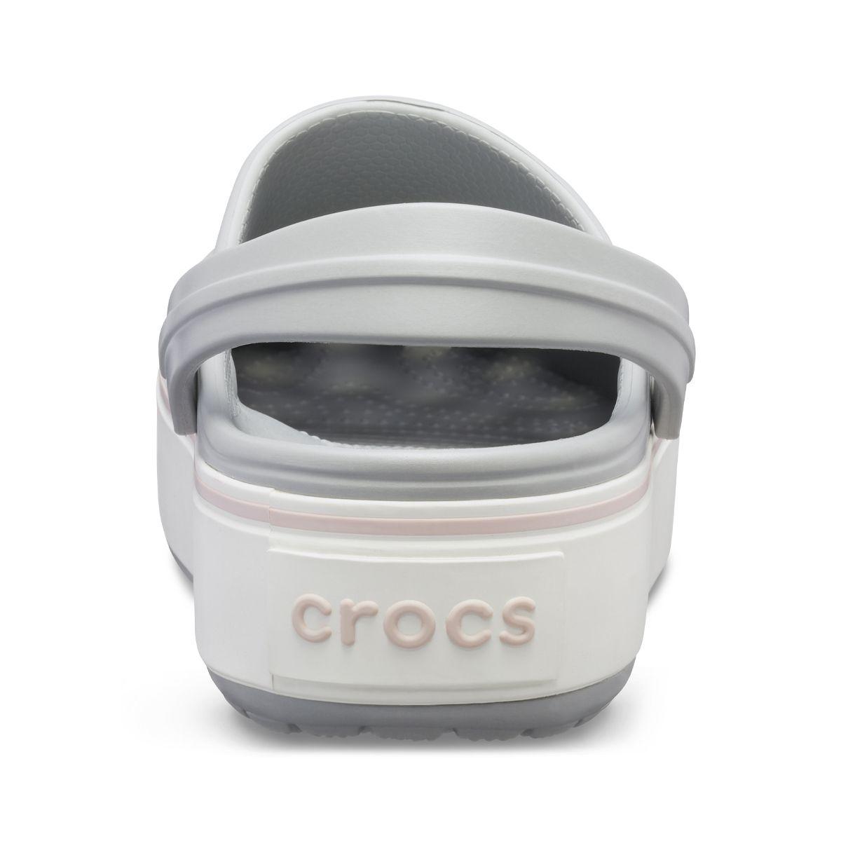 Zueco Crocs Crocband Platform Mujer Light Grey-4