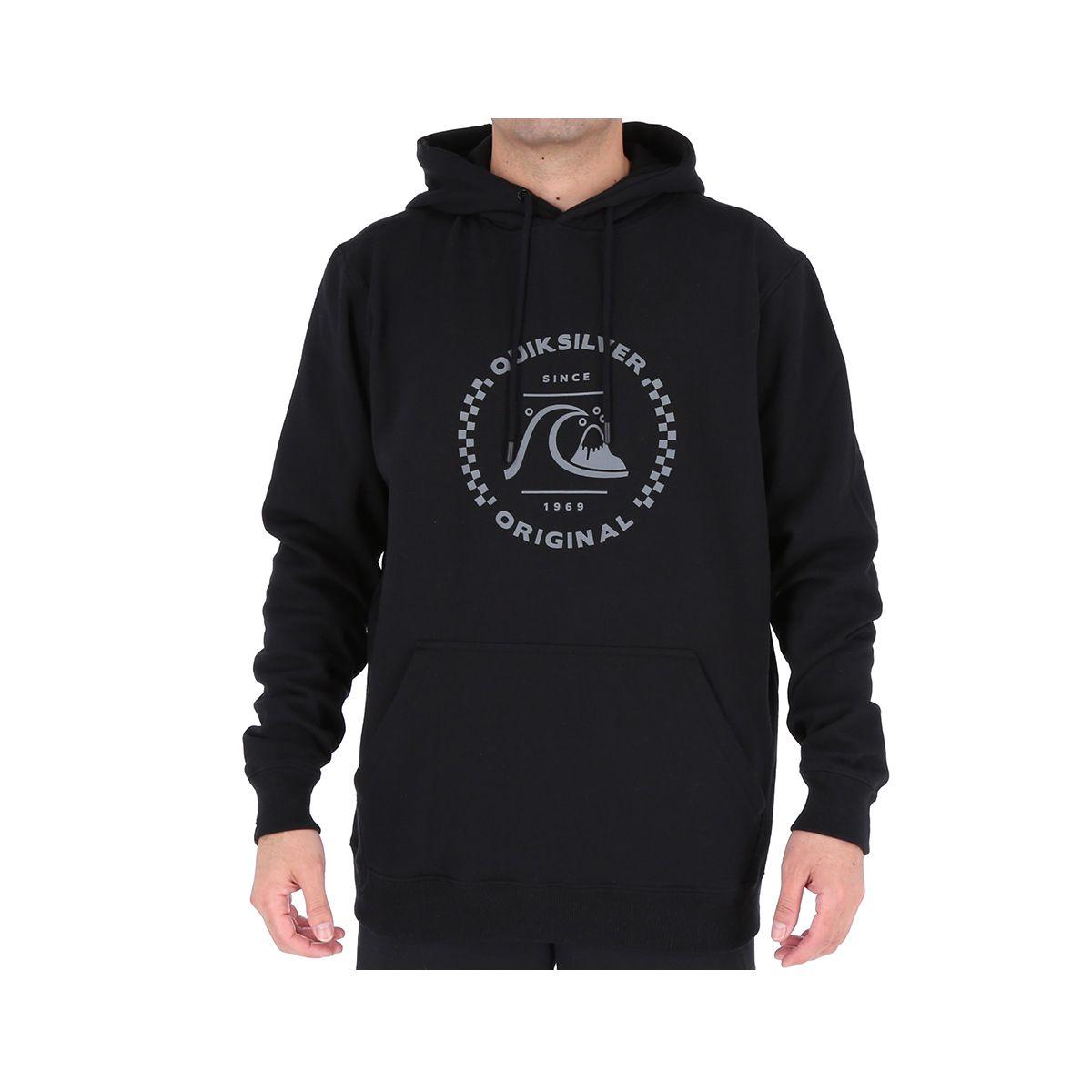 Polerón Quiksilver HOODIE LONGFIT Hombre Black-0