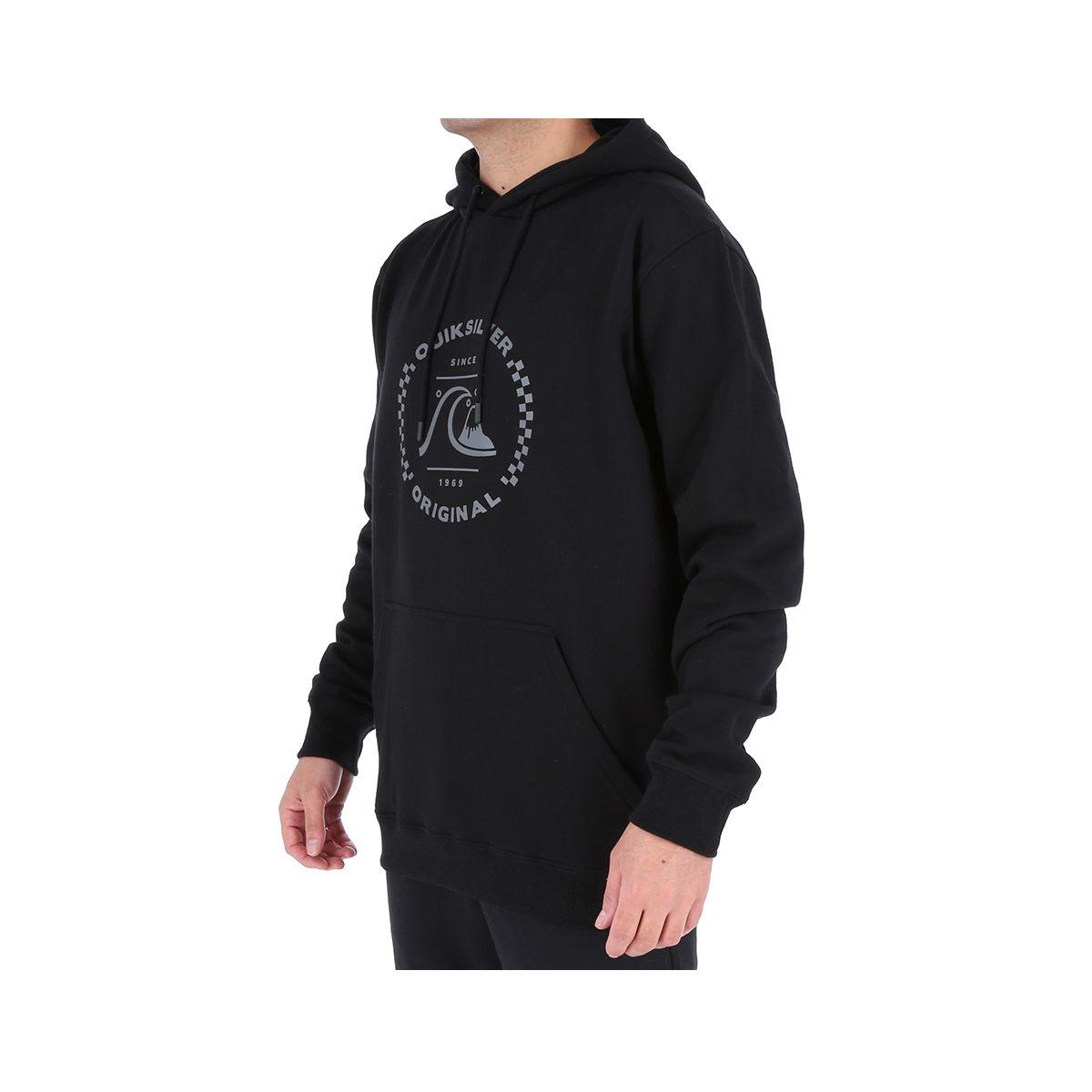 Polerón Quiksilver HOODIE LONGFIT Hombre Black-1