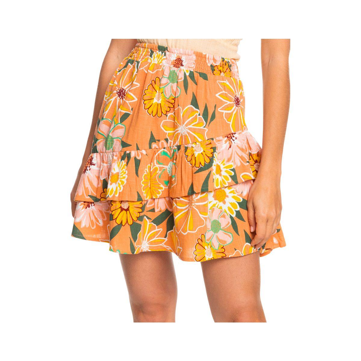 Falda Roxy Cosmic Mujer Glow  Amarilla-0