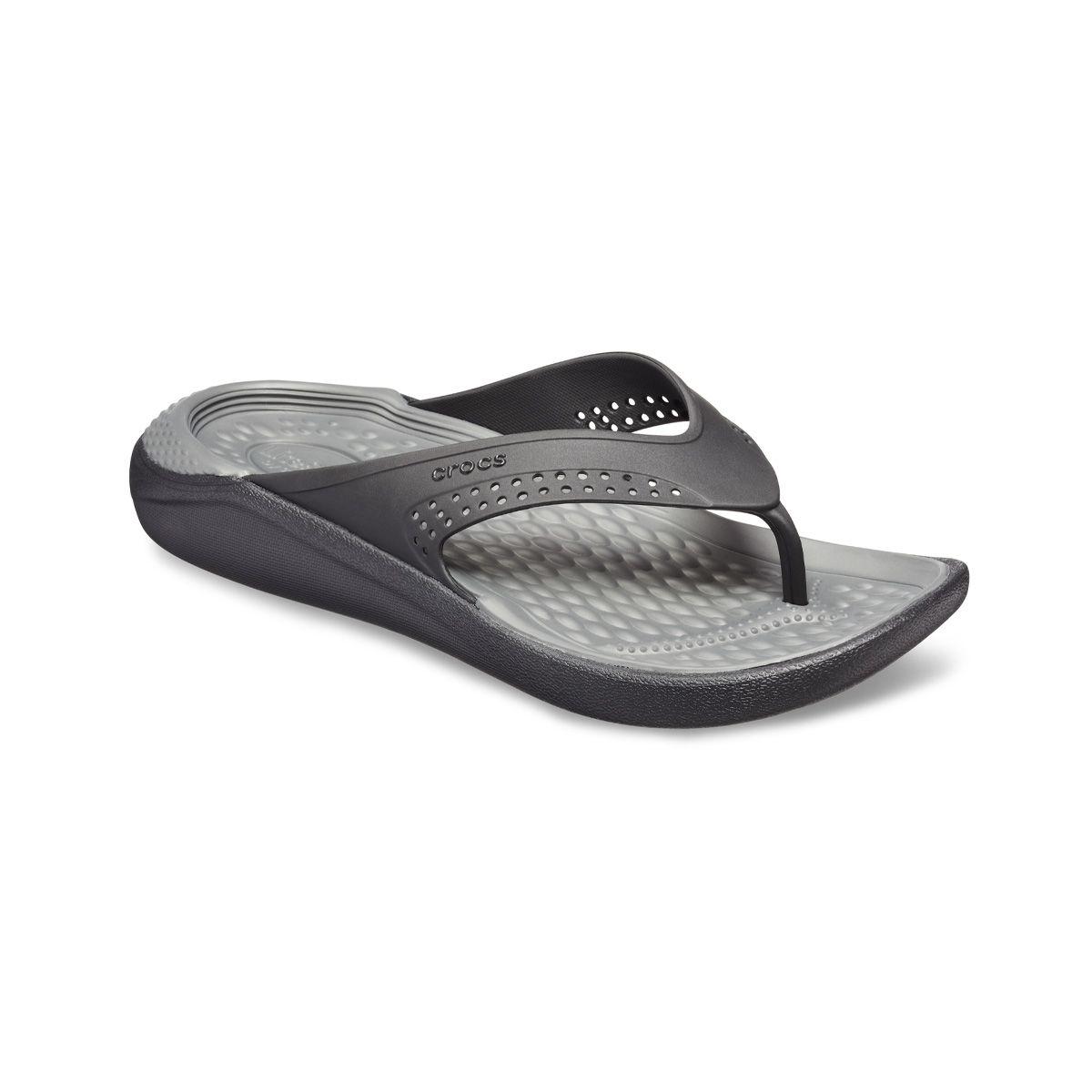 Sandalia Crocs LiteRide Flip Hombre Black/Grey-0
