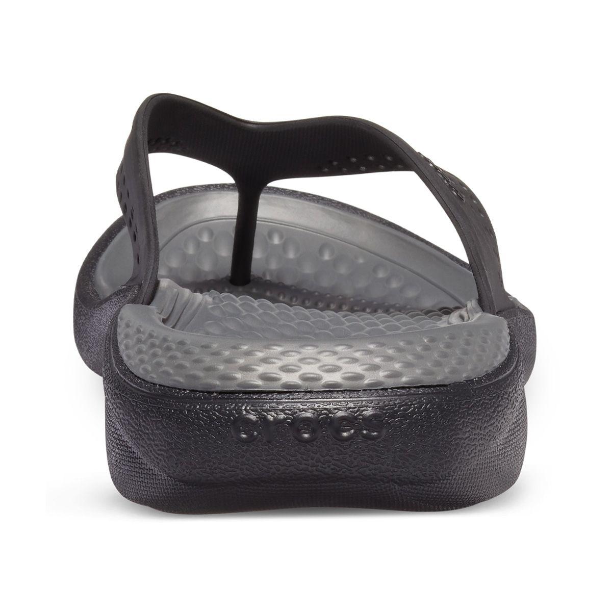 Sandalia Crocs LiteRide Flip Hombre Black/Grey-3