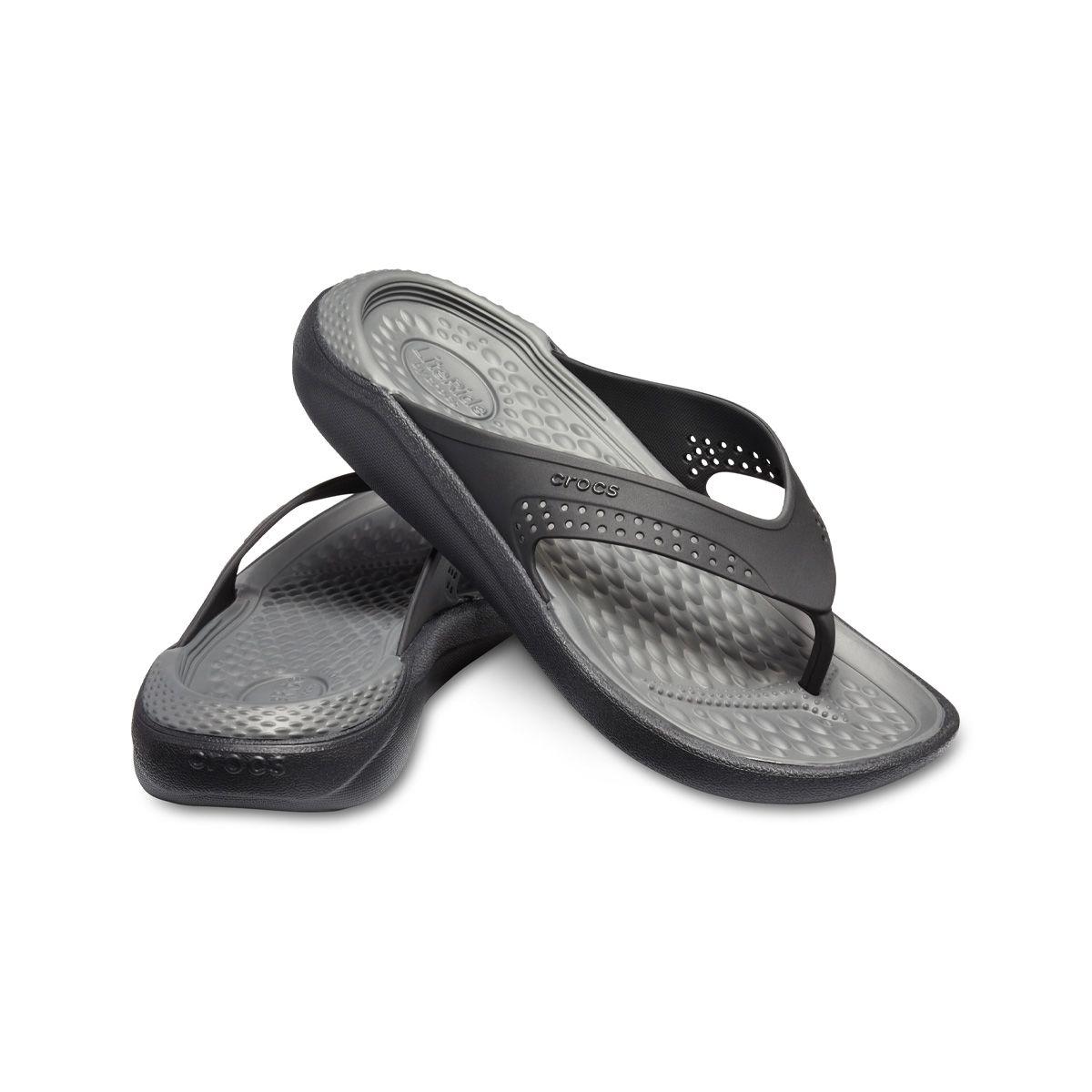 Sandalia Crocs LiteRide Flip Hombre Black/Grey-5