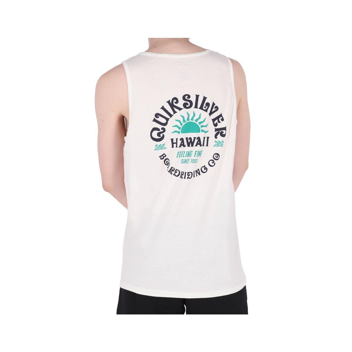 Polera Hombre  Quiksilver Sunshine Blanco-2