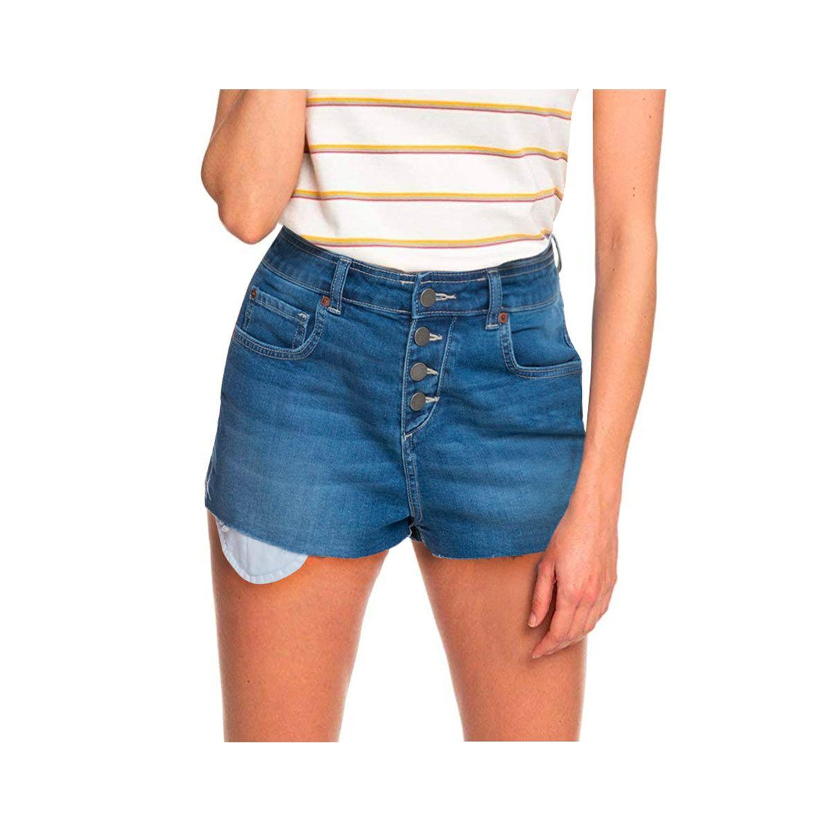 Short Roxy Mujer Fresh New Start Medium Blue-0