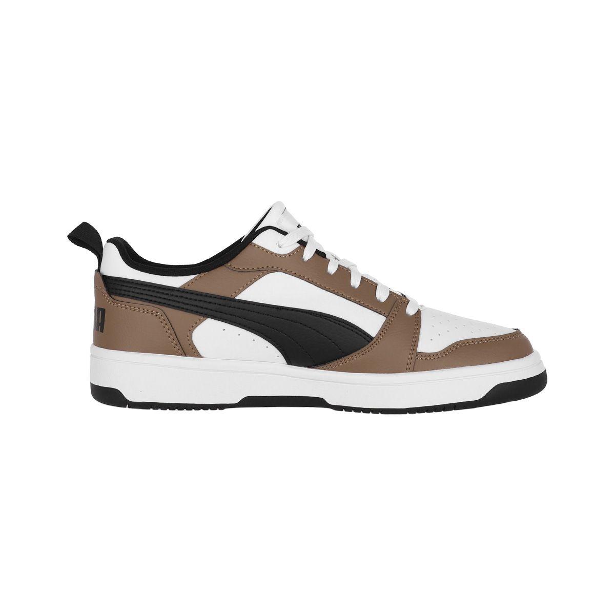 Zapatilla Puma Rebound v6 Low Hombre Brown/White/Black-1