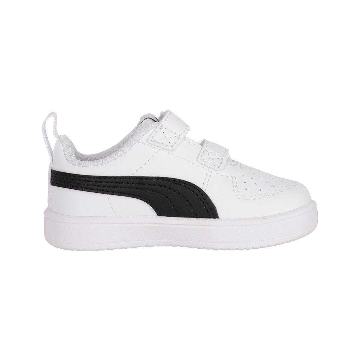 Zapatilla Puma Rickie V Niños TD Blancas/Negras-1