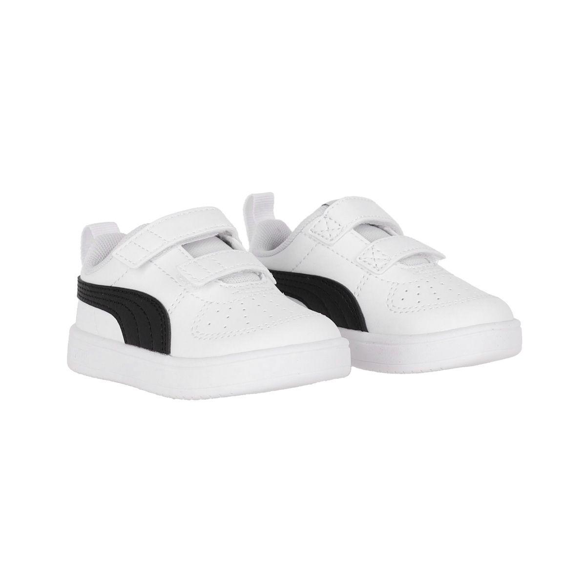 Zapatilla Puma Rickie V Niños TD Blancas/Negras-2