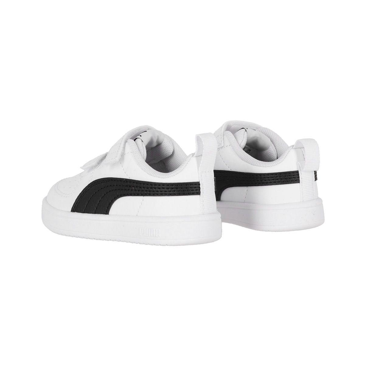 Zapatilla Puma Rickie V Niños TD Blancas/Negras-3