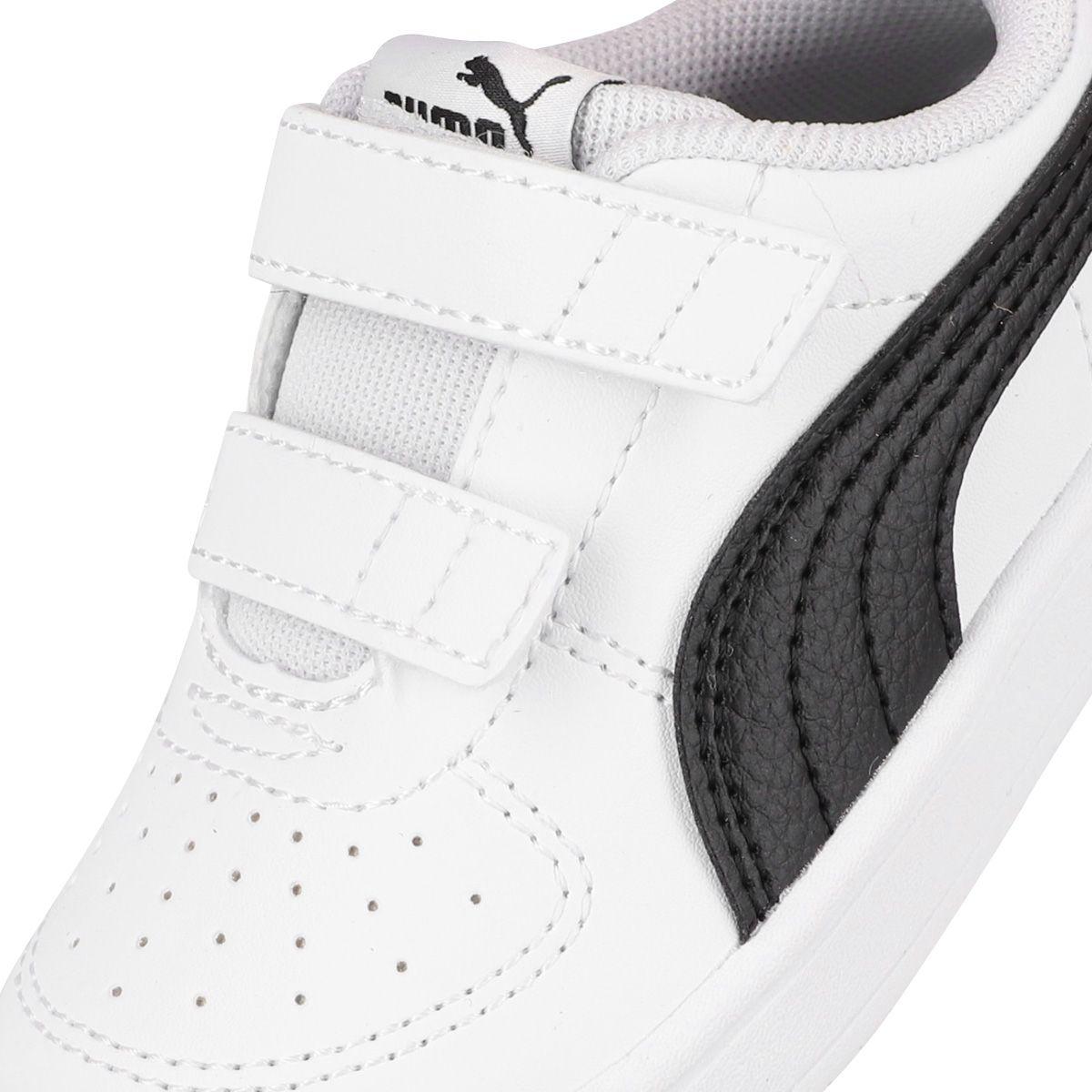 Zapatilla Puma Rickie V Niños TD Blancas/Negras-5