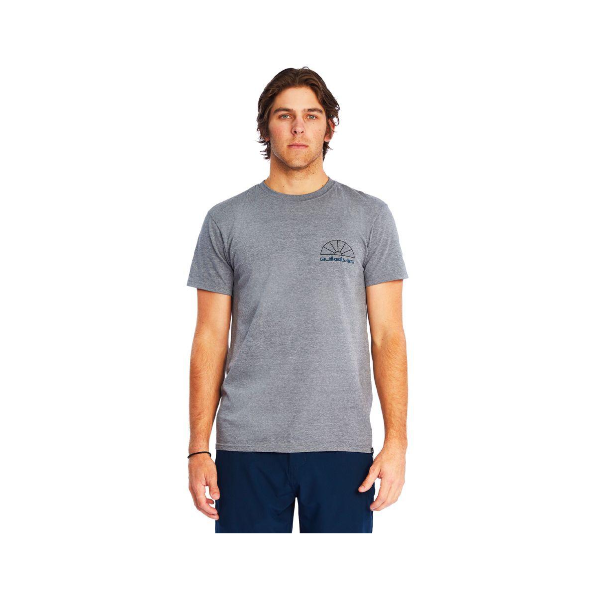 Polera Quiksilver Sun Reflections Hombre Medium Grey Heather-0