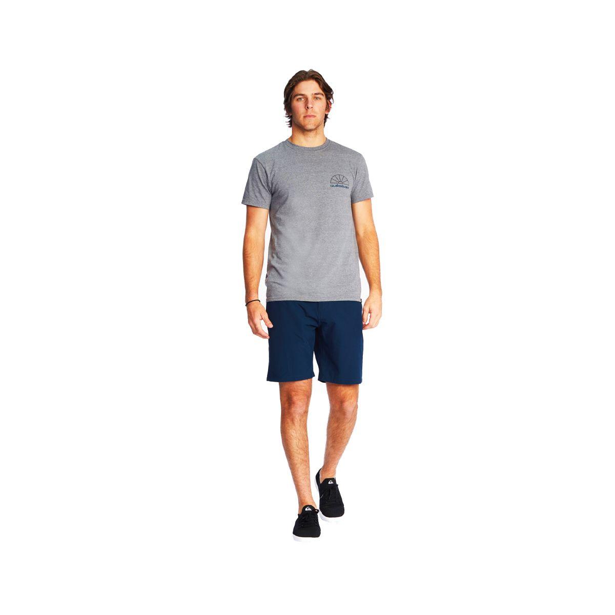 Polera Quiksilver Sun Reflections Hombre Medium Grey Heather-3