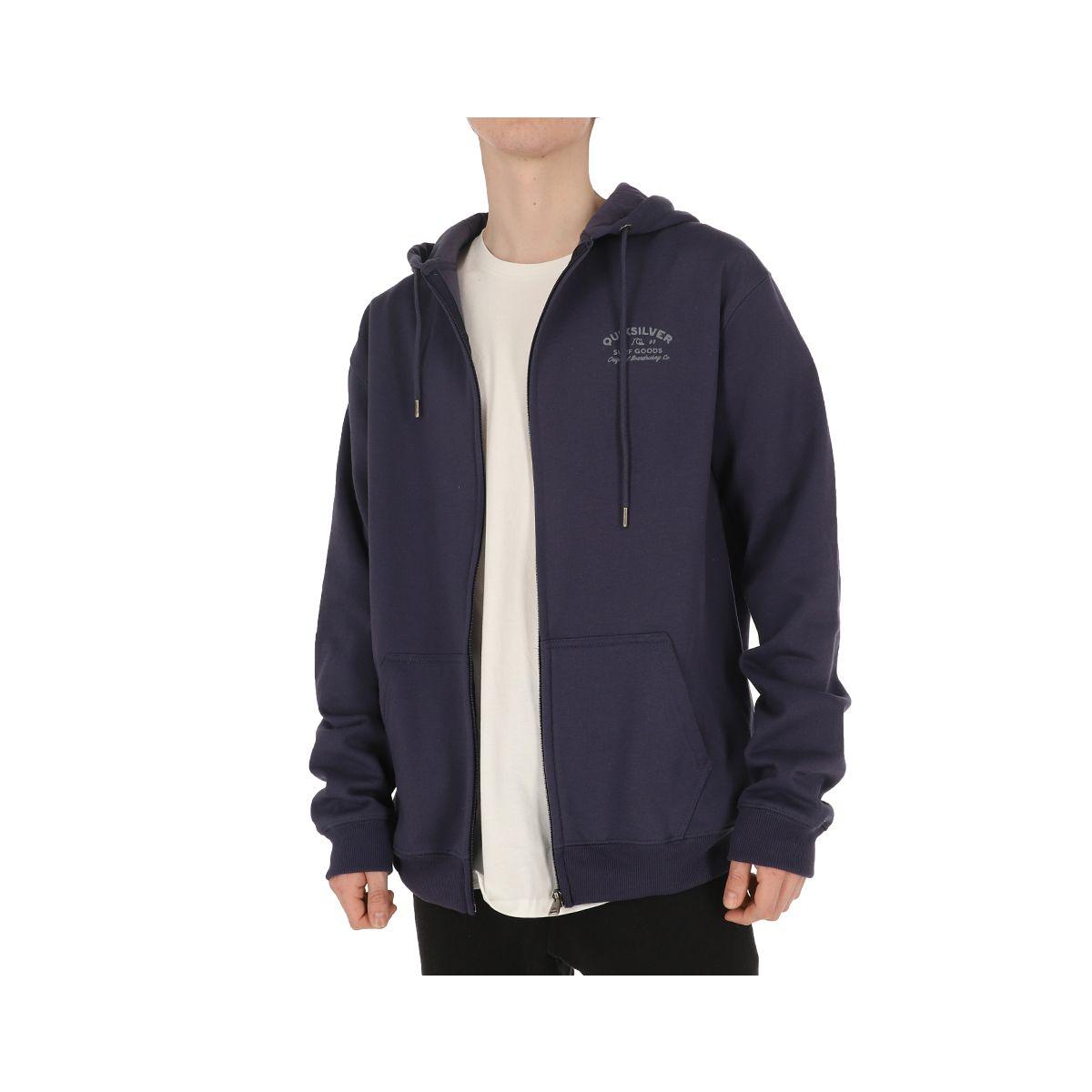 Poleron  Quiksilver Logo Hombre Navy-1
