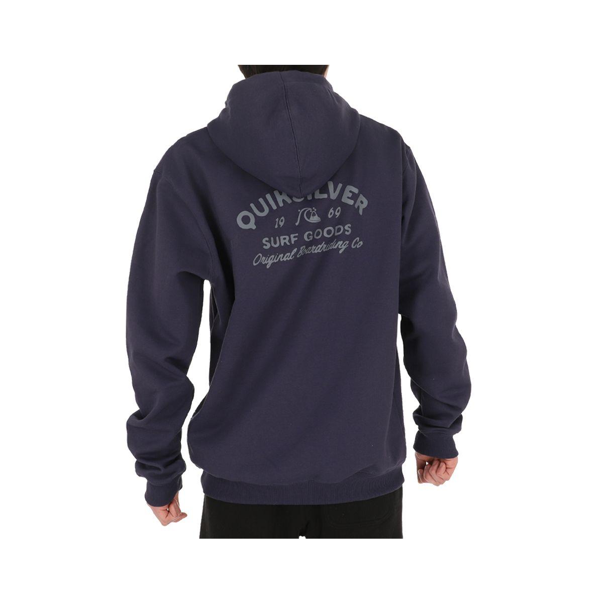 Poleron  Quiksilver Logo Hombre Navy-3