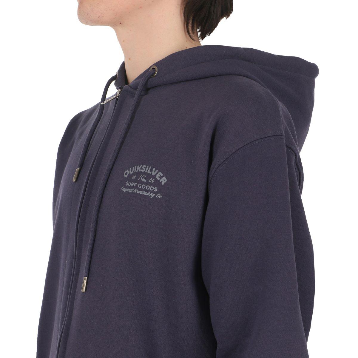 Poleron  Quiksilver Logo Hombre Navy-4